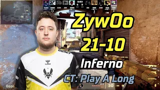 CS2 POV | ZywOo (21-19) (Inferno) | FACEIT Ranked | March 2, 2024 | #cs2 #demo
