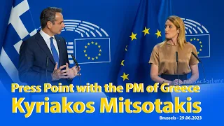 Press Point with the Prime Minister of Greece Kyriakos Mitsotakis - 29th June 2023