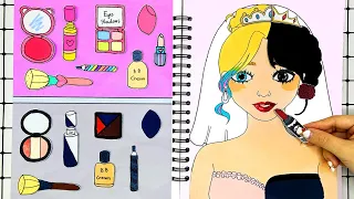 【🐾paper diy🐾】Paper DIY Makeup | Wednesday Makeup Blind Bag 💄💋 #Wednesday Makeup Compilation