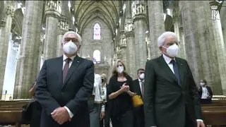 Mattarella e Steinmeier visitano il Duomo di  Milano