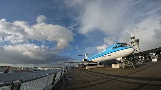 Flughafen Amsterdam Schiphol Landebahn vom ViewDeck 2024