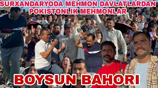 Boysun bahori"  xalqaro folklor festivaliga ishtirok etish uchun mehmon bo‘layotgan Pokistonliklar..