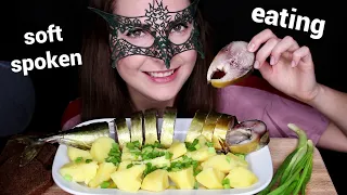 АСМР Мукбанг Копченая СКУМБРИЯ и Пасхальный КУЛИЧ/ASMR MUKBANG SMOKED SCOMBER *SOFT SPOKEN*