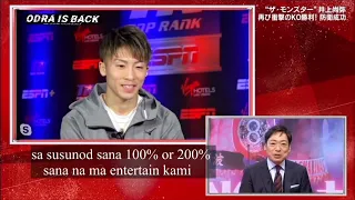 Naoya inoue interview (tagalog subbed)after dasmarinas fight and his future plans.(井上尚弥試合後インタビュー)