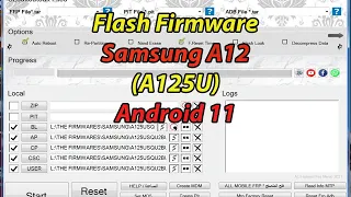 Flash Firmware Samsung A12 (A125U) Android 11 Bit U3 With Muslim Odin