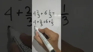 Bahas Soal Penjumlahan Pecahan Campuran #pecahan #matematikasd #berhitungcepat