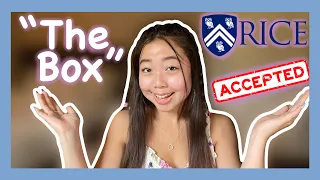 How to RICE UNIVERSITY "The Box" prompt picture | My submission reveal that got me accepted to '25