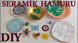 KIRTASİYE SERAMİK HAMURUNDAN, NELER NELER YAPTIM? - 13  DIY İdea - What To Do With Ceramic Dough