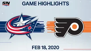 NHL Highlights | Blue Jackets vs Flyers – Feb. 18, 2020