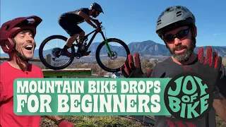 MOUNTAIN BIKE DROPS FOR BEGINNERS. DON'T MANUAL OFF DROPS!