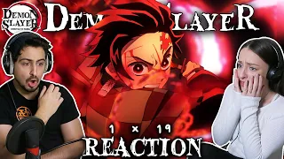 THE BEST EPISODE YET! Demon Slayer 1x19 REACTION! | "Hinokami"