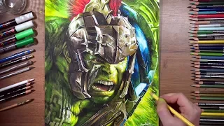 Drawing Hulk - Thor: Ragnarok | drawholic