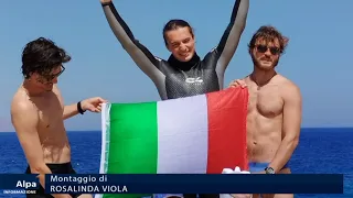 105 metri in apnea senza attrezzi, il trapanese Sergi firma nuovo record italiano