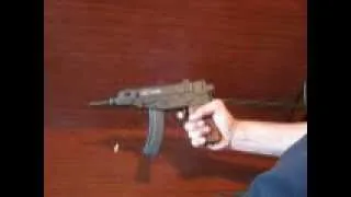 Скорпион (Vz.61 Scorpion) пистолет-пулемёт, сигнальная (шумовая) модель от Hudson. ВЫСТРЕЛ