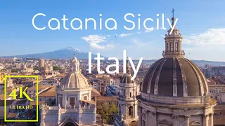 Catania Sicily, ITALY in 4K Ultra HD | Explore City of Catania Sicily, and  Mount Etna with drone