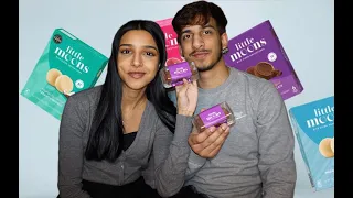 TRYING LITTLE MOONS | ARE THEY OVERHYPED? | HARAM? | TASTE TEST | FAIZAAN AND AMNA | **Must Watch**