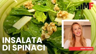 Insalata di spinaci, questa ricetta facile è ideale come contorno!