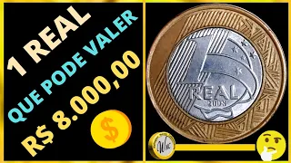 Moedas de 1 Real Pode Valer R$ 8 mil Reais Confira Seu Troco!!!