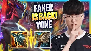 FAKER IS BACK TO KOREA SOLOQ WITH YONE! - T1 Faker Plays Yone MID vs Twisted Fate! | Season 2023