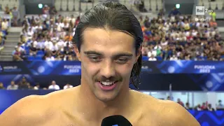 THOMAS CECCON WAC Fukuoka 2023   100 backstroke final 52.27  silver medal