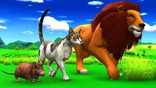 बिल्ली चूहा और शेर Kahani Story in Hindi Jungle Animal New Stories in Hindi #Kahaniya