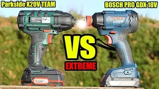 PARKSIDE PDSSA 20-LI VERSUS BOSCH GDX 18V-180 Professionnal visseuse à chocs impact driver