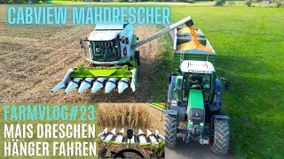 FarmVlog#23 🌽Mais dreschen🌽 mit Claas Tucano 430 & Fendt 818 vor den Hängern 🚜