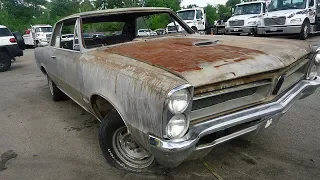 Rare 1965 Pontiac GTO Iris Mist Restoration Project To Original Factory Condition Project