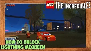 LEGO The Incredibles How To Unlock Lightning Mcqueen From Cars / Invincibility Red Brick