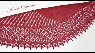 Ажурная шаль по вашим просьбам | Мастер класс | Knitting shawl