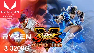 Street Fighter V Champion Edition PC | Ryzen 3 3200G | Vega 8 | Med Settings | Windows 11