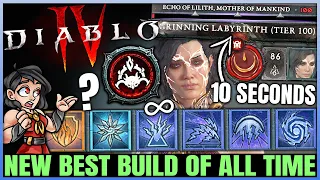 Diablo 4 - New Best Perfect BROKEN DAMAGE Sorcerer Build Found - Easy Uber Lilith & Fast T100 Guide!