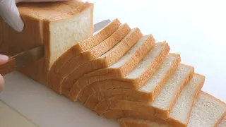 무반죽 샌드위치 식빵 만들기/no-knead How to make Sandwich bread/풀먼식빵 만들기/Pullman Bread easily and simply