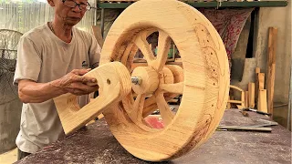 Wooden Large Displacement Motorbike Decorate Living room // Amazing Woodworking Ideas And Skills