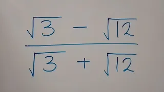 Nice Square Root Math Simplification | How to solve !!!