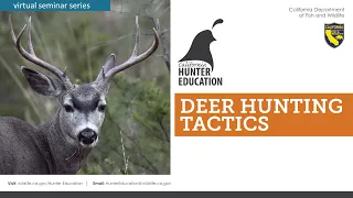 AHE 2023 - Webinar #31 - Deer Hunting Tactics