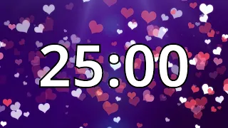 25 Minutes Timer with Music | Valentine's Day Timer