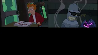 Futurama: Bender's Big Score  - Applied Cryogenics Time Travel Scene Comparisons