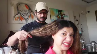 Husband Does My Hair in Lockdown | Ss Vlogs :-)