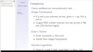 Public Key Cryptography and RSA (CSS322, Lecture 10, 2013)