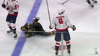 What a hit by Alex Ovechkin!