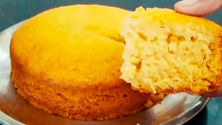 Eggless Vanilla Sponge Cake Recipe Without Oven, Condensed Milk, Butter