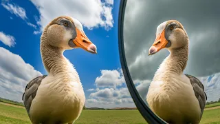 Farm Animals Discover Their Reflections for the First Time