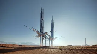 NEOM unveils ultra-futuristic epicon towers in saudi arabia's coastal desert