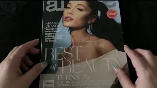 {ASMR} Whispered Delights Magazine Page Flipping  — Allure: Ariana Grande