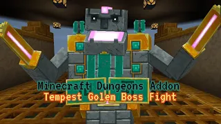 Minecraft Dungeons Addon } Tempest Golem Boss Fight Minecraft