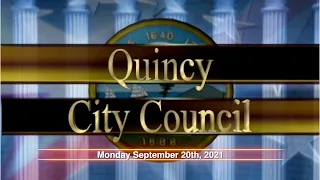 Quincy City Council: September 20, 2021
