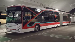 Electric⚡Longest buses{PSV} in Doha Qatar ready for 🏆2022 world cup ⚽ "semi trailer new model buses"