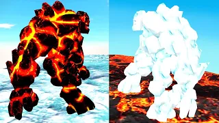 *NEW* CRAZY BOSS & Maps Update! FIRE vs ICE! - Animal Revolt Battle Simulator ARBS