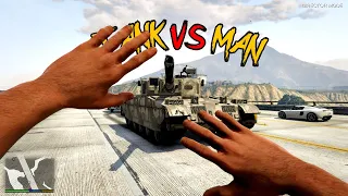 THE MOST CHAOTIC GTA TANK VS MAN EVER!?!